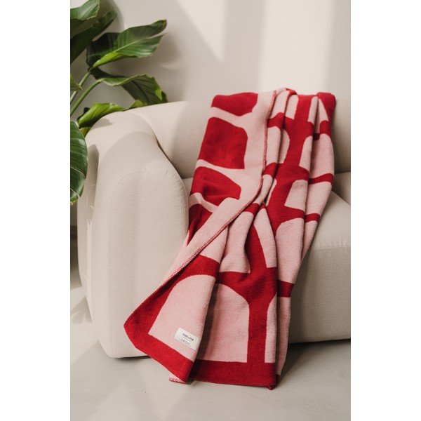 Coperta rossa/rosa 150x200 cm Gilli – noo.ma-image-1