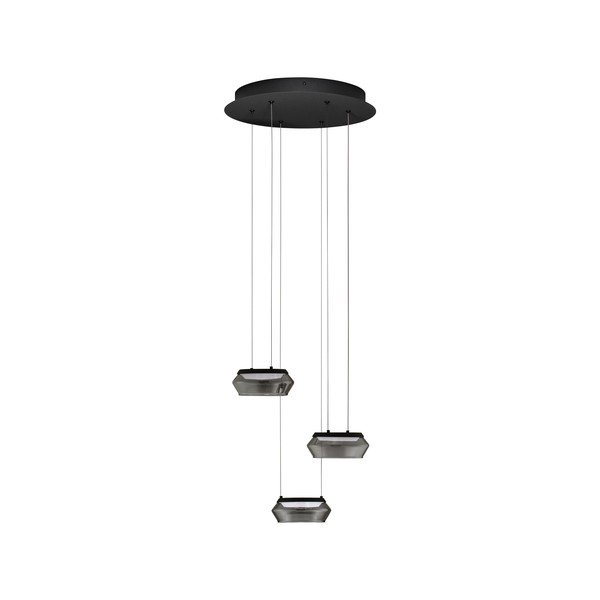 Lampadario LED nero opaco in vetro con intensità regolabile ø 35 cm Jailyn – Nova Luce