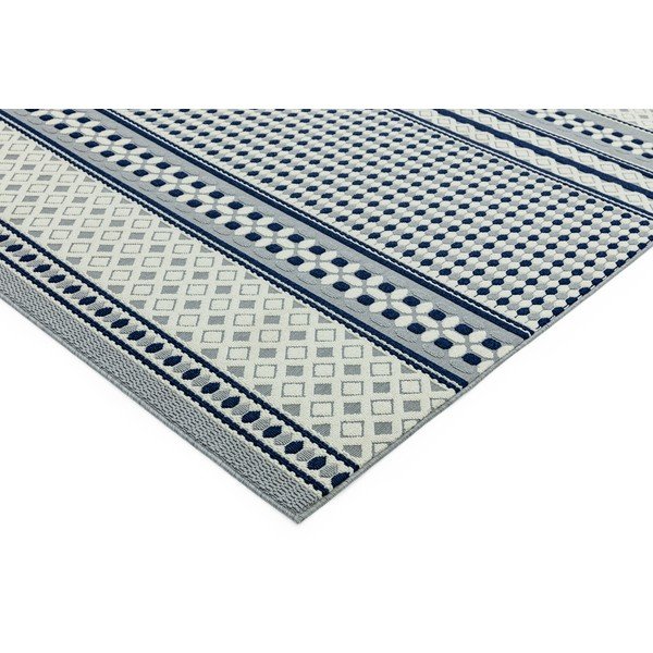 Tappeto blu e bianco Geometrico, 160 x 230 cm Antibes - Asiatic Carpets-image-3