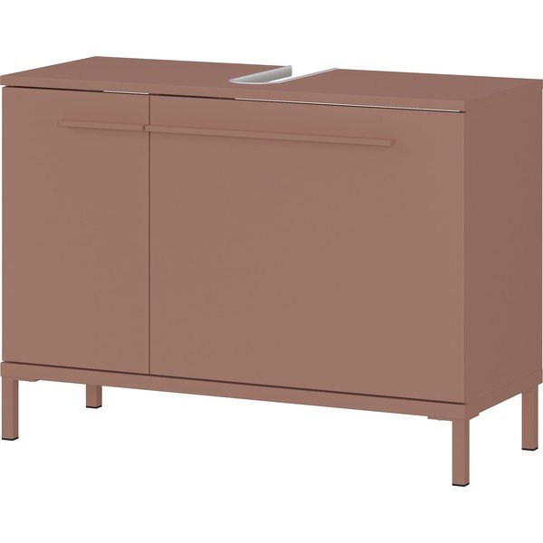 Mobile da lavabo marrone opaco 80x59 cm Laurino – Germania