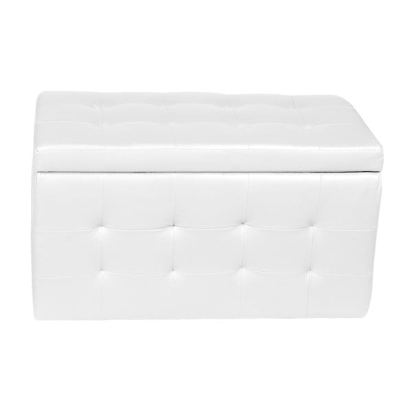 Bílá tabureta s úložným prostorem Evergreen House Multi, 84 x 49 cm-image-3