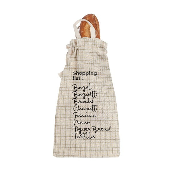 Borsa del pane in tessuto con lino Borsa Shopping, altezza 42 cm - Really Nice Things