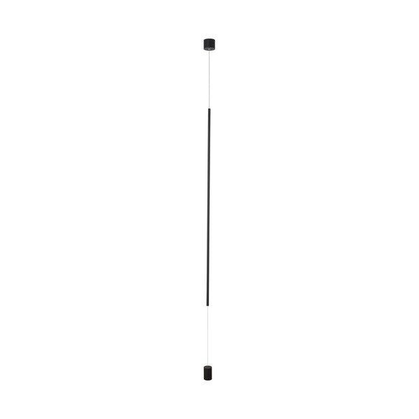 Lampada da terra LED nera opaca in alluminio (altezza totale 300 cm) Elettra – Nova Luce