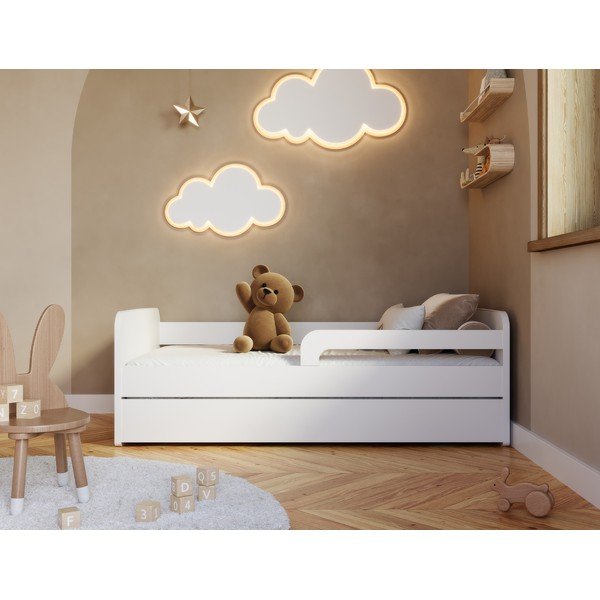 Letto da bambini bianco con materasso e rete inclusi 80x160 cm Duuli – ELTAP-image-3