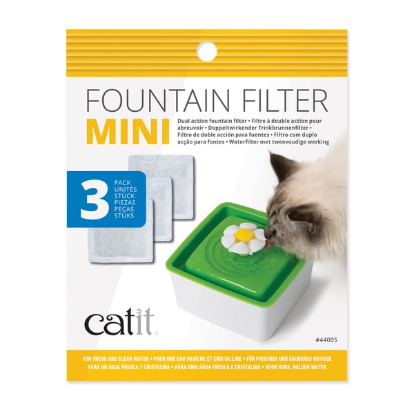 Set di filtri per abbeveratoio per gatto 3 pz Catit Mini Flower - Plaček Pet Products