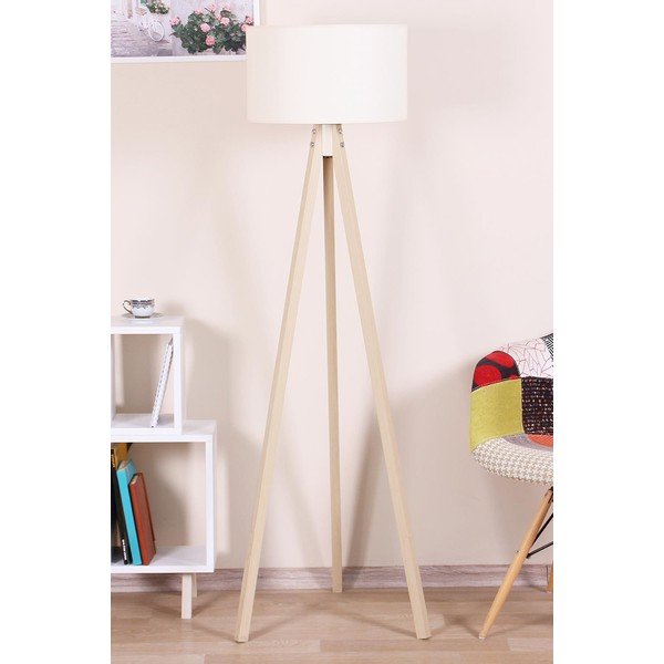 Lampada da terra beige/tonalità naturale - Magenta Home-image-1