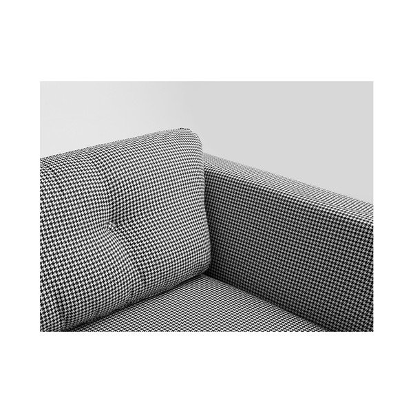 Divano a tre posti bianco e nero Custom Form Houndstooth - CustomForm-image-2