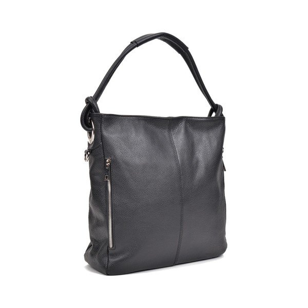 Černá kožená kabelka Anna Luchini Smiela-image-1