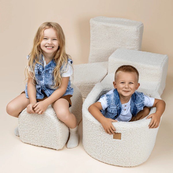 Gioco per psicomotricità color crema in velluto a coste 5 pz altezza totale 30 cm 250x45 cm Montessori – Meowbaby-image-3