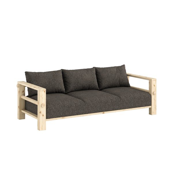 Divano grigio scuro 225 cm Bare – Karup