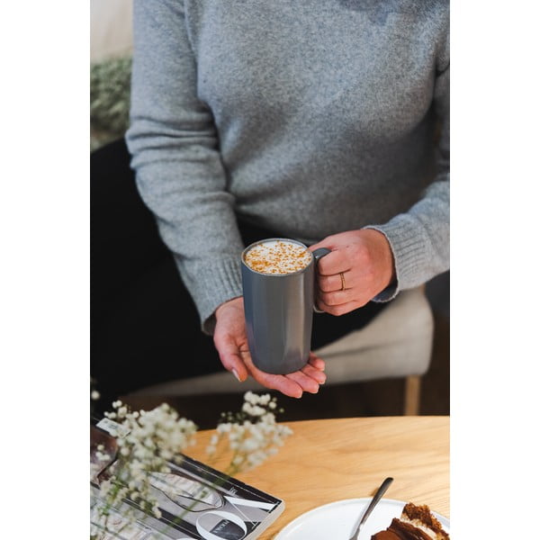 Tazze in set grigie in gres 2 pz 330 ml Fuori – Vialli Design-image-1