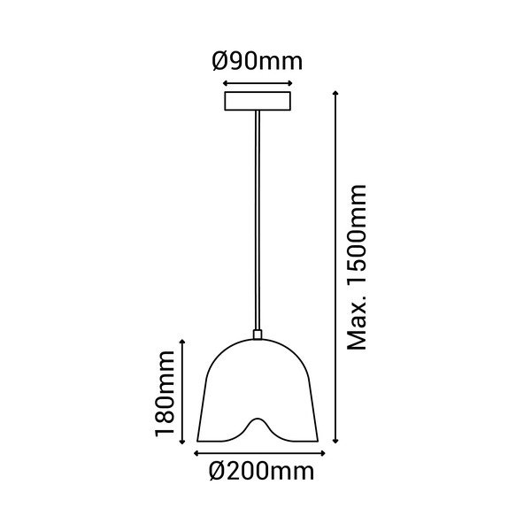 Apparecchio a sospensione bianco, altezza 150 cm Paris - SULION-image-4