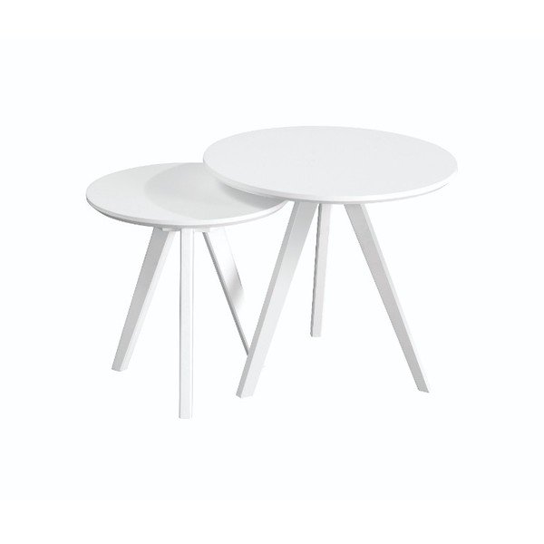 Set di 2 tavoli contenitori bianchi YuRAi - Rowico