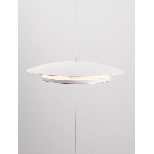 Lampada da terra LED bianco opaco in alluminio con intensità regolabile (altezza totale 330 cm) Olos – Nova Luce-image-3