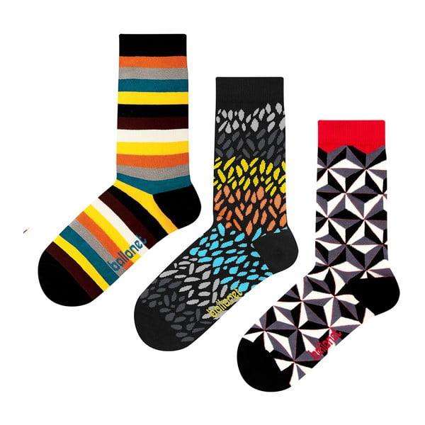 Set di 3 paia di calzini in confezione regalo, taglia 36-40 Autumn - Ballonet Socks