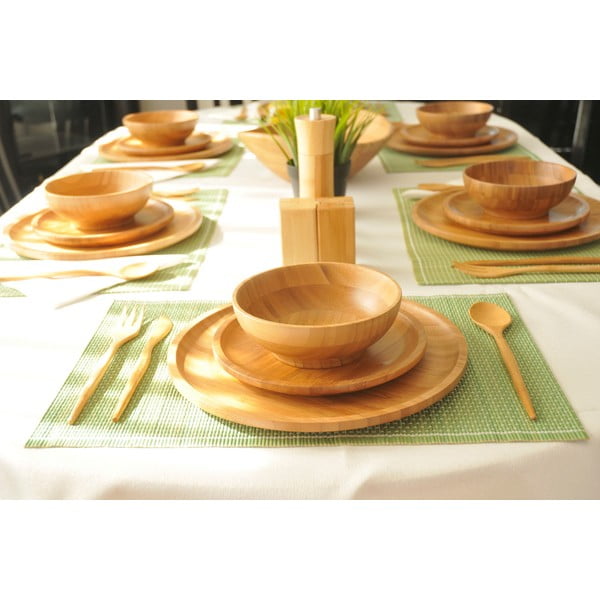 Posate in bambù , 18 pezzi Pierino - Bambum-image-1