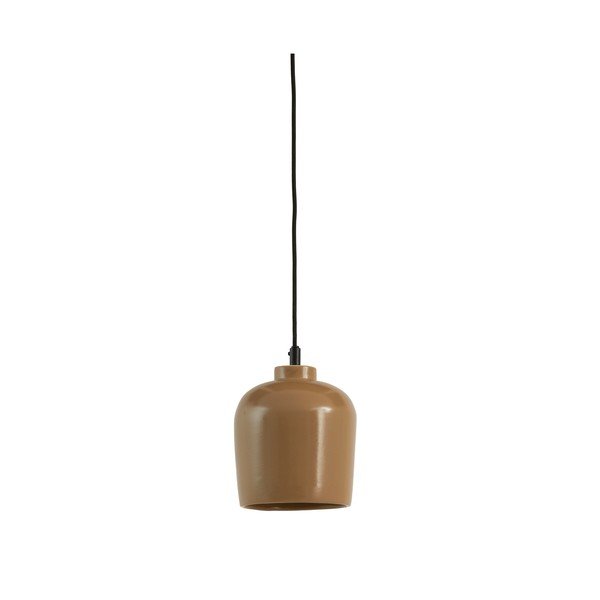 Lampada da soffitto marrone con paralume in ceramica ø 18 cm Dena - Light & Living
