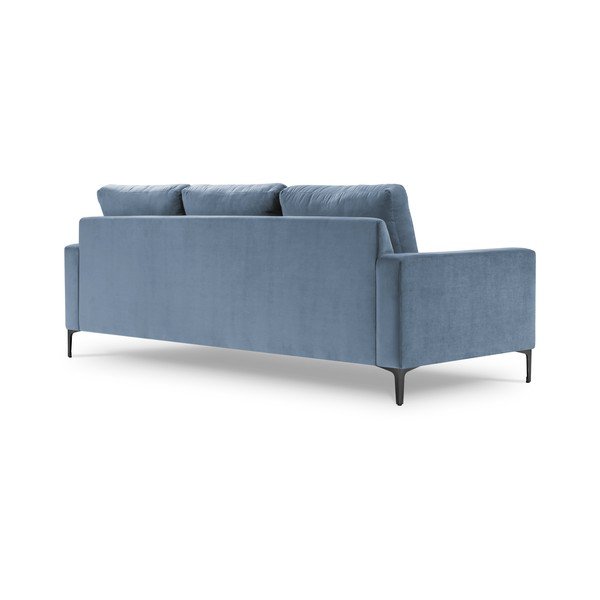 Divano in velluto azzurro, 220 cm Harmony - Kooko Home-image-2