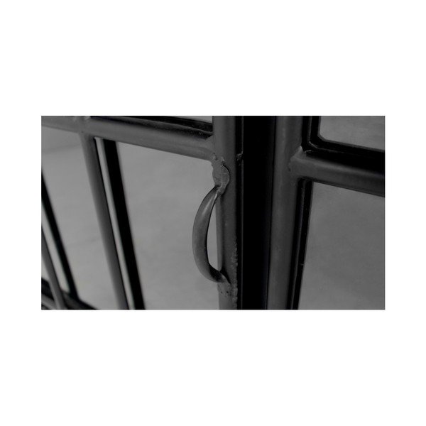 Cassettiera in vetro e metallo nero Manhattan - HSM collection-image-3