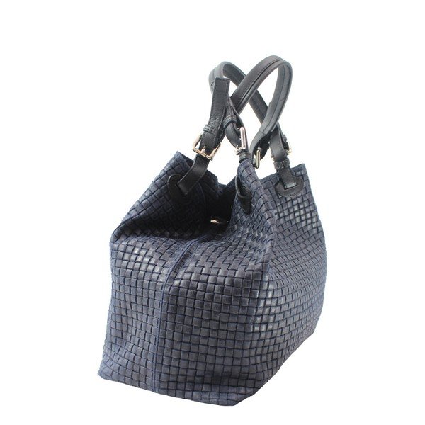 Borsa in pelle blu scuro Tessa - Chicca Borse-image-4
