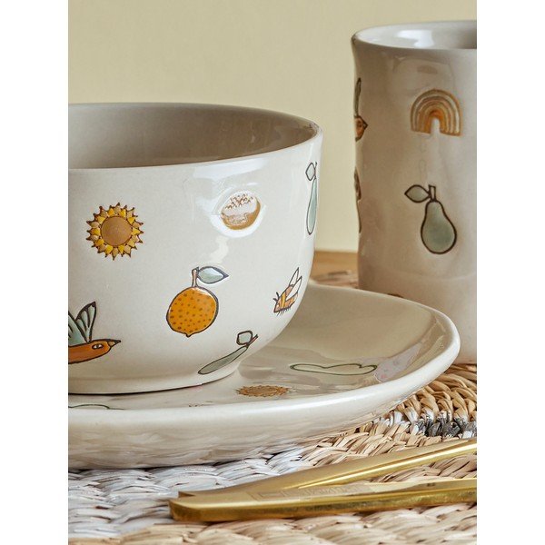 Set da pranzo per bambini in gres 3 pz Agnes – Bloomingville Mini-image-2