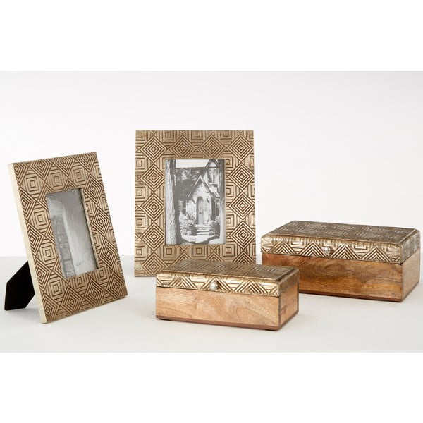 Cornice in legno color oro 21x25 cm Bowerbird - Premier Housewares-image-4