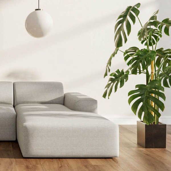 Divano angolare beige (con penisola a destra e chaise lounge) Villet – Rodier-image-3
