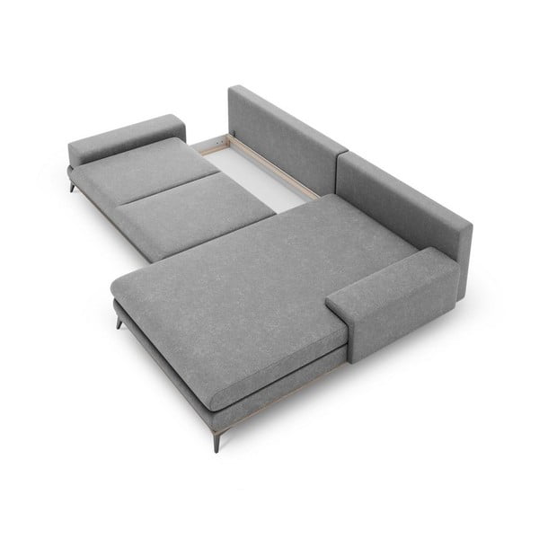 Divano letto grigio ad angolo, angolo destro Planet - Windsor & Co Sofas-image-3