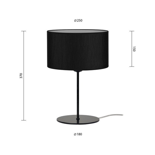 Lampada da tavolo nera (altezza 37 cm) Doce - Sotto Luce-image-3
