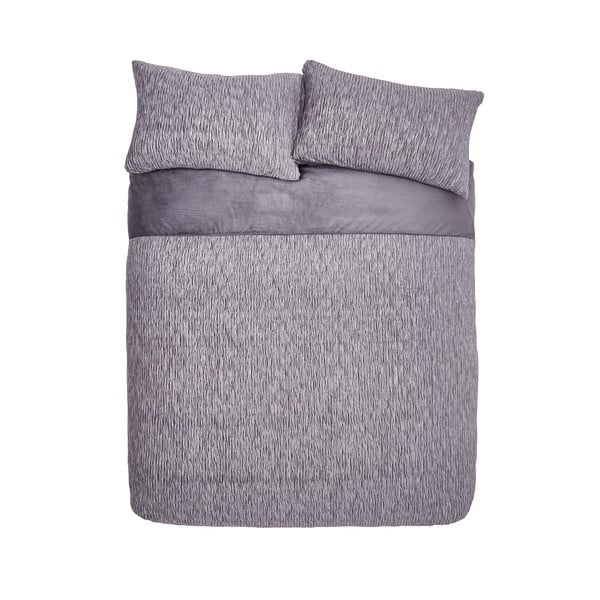 Biancheria grigia per letto matrimoniale 200x200 cm Allure Sparkle - Catherine Lansfield-image-2