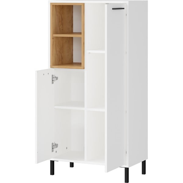 Mobile da bagno alto bianco in rovere 59x118 cm Loria - Germania-image-2