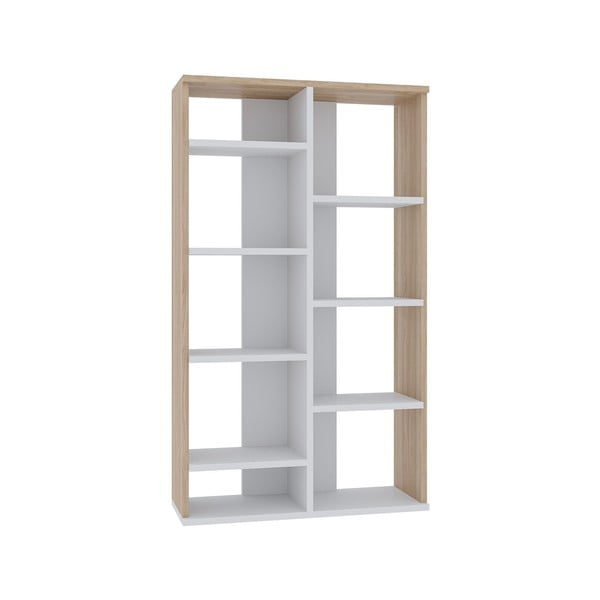 Libreria in rovere bianco/naturale 72x124 cm Keota - Kalune Design