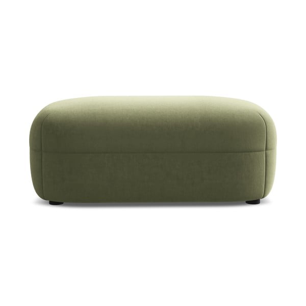 Pouf in velluto verde Moana - Makamii