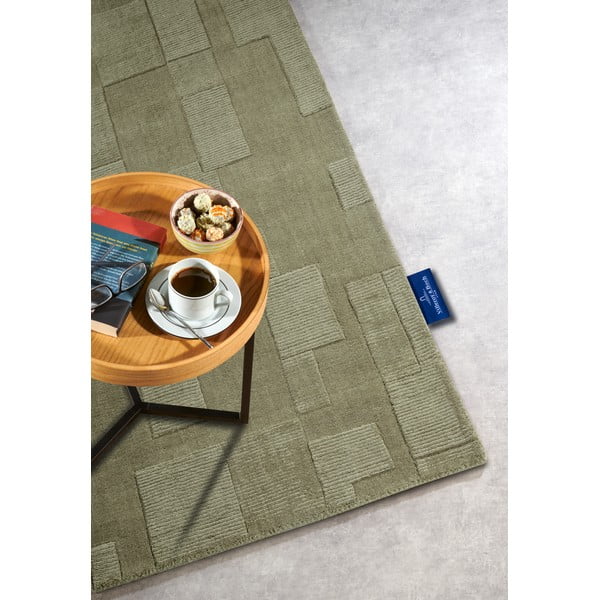 Tappeto verde in lana tessuto a mano 160x230 cm Wilhelmine - Villeroy&Boch-image-2