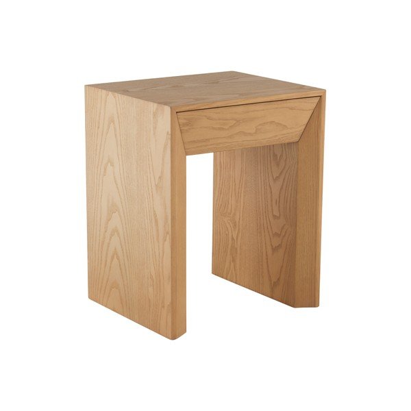 Comodino colore naturale chiaro con effetto rovere Sunnemo – Jotex