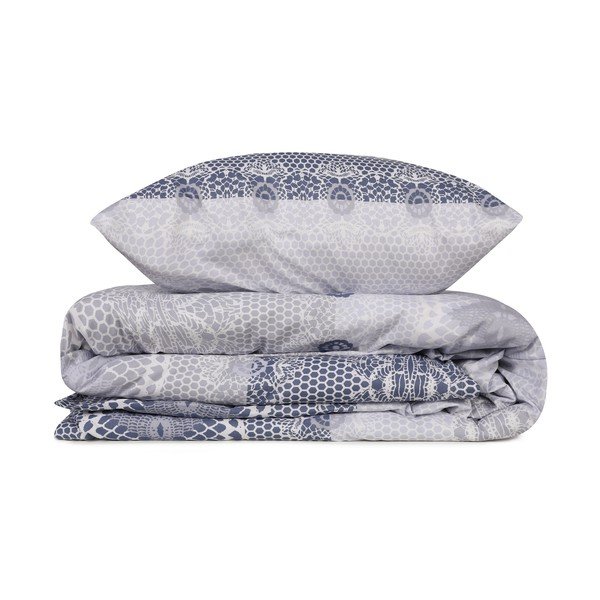 Biancheria da letto in cotone blu per letto matrimoniale 200x200 cm Asia - Mijolnir-image-2