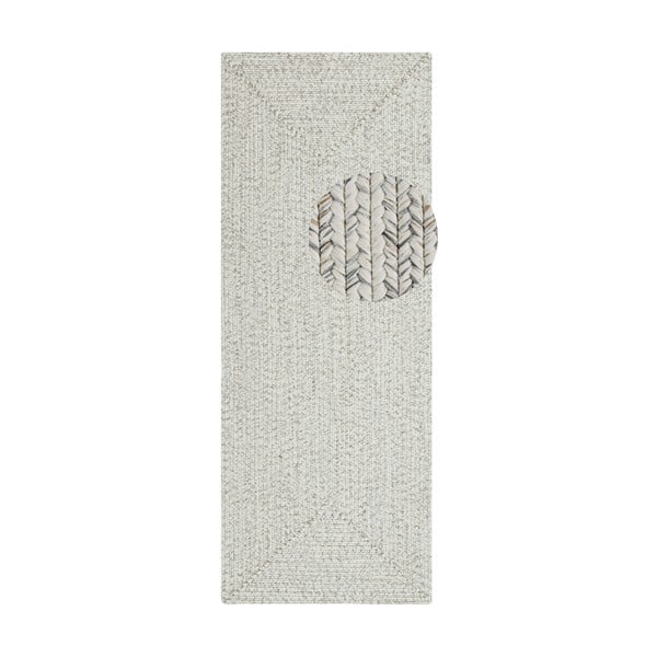 Tappeto da esterno bianco/beige 200x80 cm - NORTHRUGS