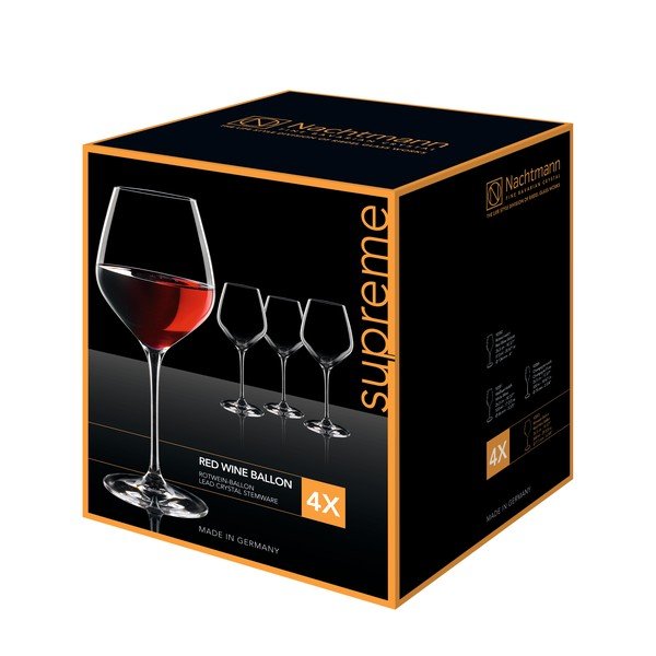 Set di 4 bicchieri di cristallo Borgogna, 840 ml Supreme - Nachtmann-image-1