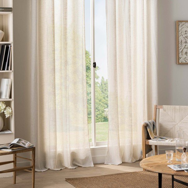 Tenda color crema 140x240 cm Yoko – douceur d'intérieur-image-3