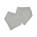 Bavaglini di mussola grigi in set da 2 - Bébé Douceur