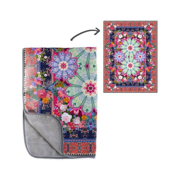Deka Madre Selva Tierra Flower Mandalas, 130 x 170 cm