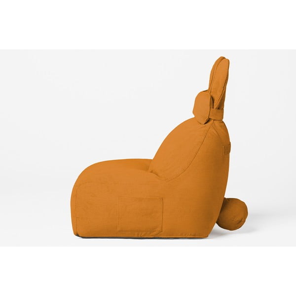 Pouf a sacco per bambini giallo ocra Funny Bunny – The Brooklyn Kids-image-4