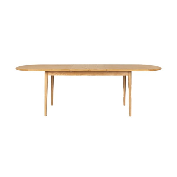 Tavolo da pranzo con piano effetto rovere allungabile con estensione 90x180 cm Twist – Zuiver-image-3