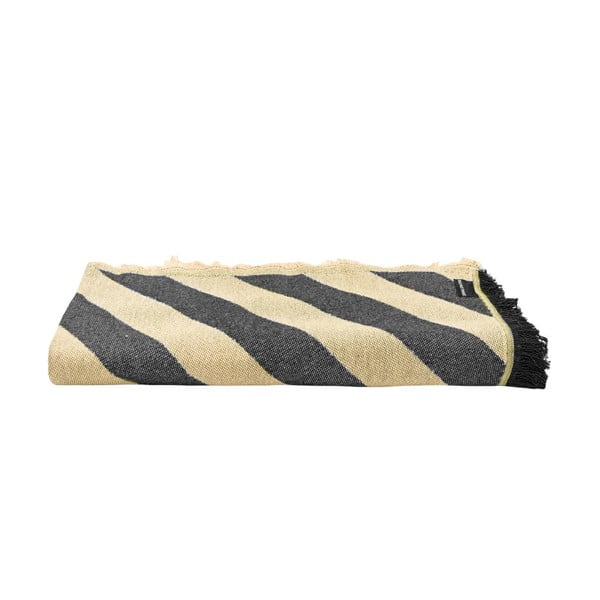 Copriletto nero e beige per letto matrimoniale 240x240 cm Black Lines - Really Nice Things-image-2