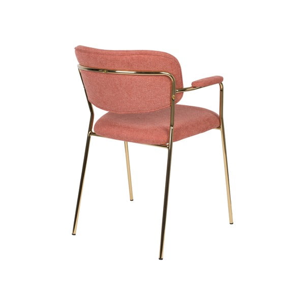 Sedie da pranzo rosa in un set di 2 Jolien - White Label-image-4