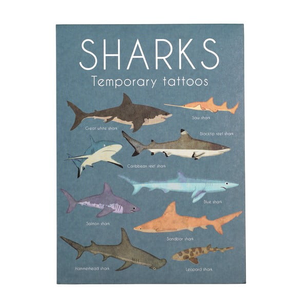 Tatuaggi per bambini Sharks - Rex London-image-2