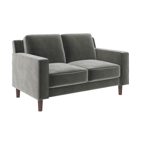 Divano in velluto grigio 83 cm Brynn - Støraa-image-2