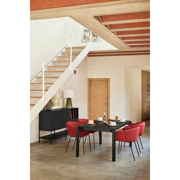 Cassettiera nera 166x98x45 cm Platt – Teulat-image-2