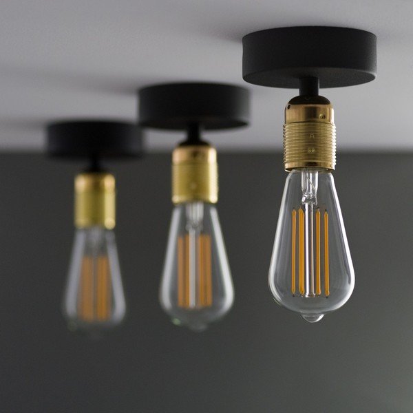 Plafoniera nero/oro ø 4 cm Uno - Sotto Luce-image-3