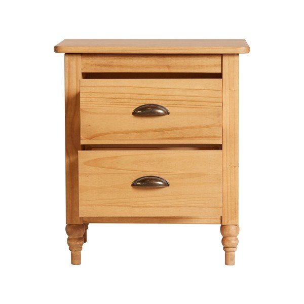 Comodino in legno di pino massiccio Mia, 46 x 53 cm - Marckeric-image-4
